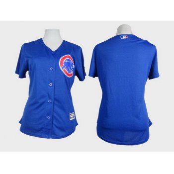 Women's Chicago Cubs Blank Blue Jersey