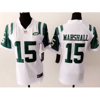 Women's New York Jets #15 Brandon Marshall White Game Jersey