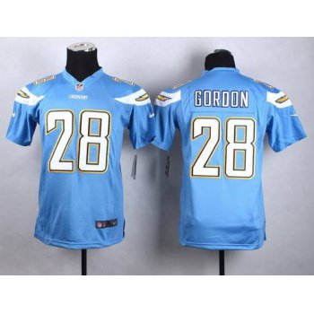 Women's San Diego Chargers #28 Melvin Gordon 2013 Nike Light Blue Game Jersey