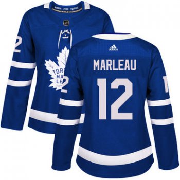 Adidas Toronto Maple Leafs #12 Patrick Marleau Blue Home Authentic Women's Stitched NHL Jersey