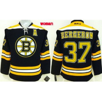 Boston Bruins #37 Patrice Bergeron Black Womens Jersey