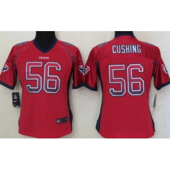 Nike Houston Texans #56 Brian Cushing Drift Fashion Red Womens Jersey