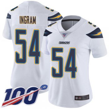 Nike Chargers #54 Melvin Ingram White Women's Stitched NFL 100th Season Vapor Limited Jersey