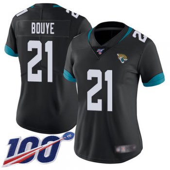 Nike Jaguars #21 A.J. Bouye Black Team Color Women's Stitched NFL 100th Season Vapor Limited Jersey