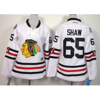 Chicago Blackhawks #65 Andrew Shaw 2015 Winter Classic White Womens Jersey