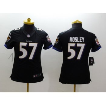 Nike Baltimore Ravens #57 C.J. Mosley 2013 Black Limited Womens Jersey