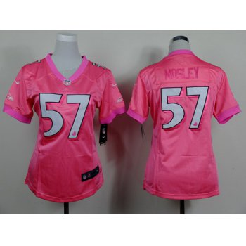 Nike Baltimore Ravens #57 C.J. Mosley Pink Love Womens Jersey