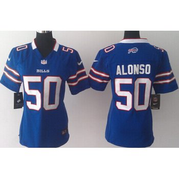 Nike Buffalo Bills #50 Kiko Alonso Light Blue Game Womens Jersey