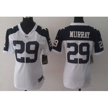 Nike Dallas Cowboys #29 DeMarco Murray White Thanksgiving Game Womens Jersey