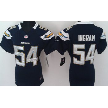 Nike San Diego Chargers #54 Melvin Ingram Navy Blue Game Womens Jersey