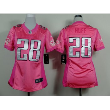 Nike Tennessee Titans #28 Marqueston Huff Pink Love Womens Jersey