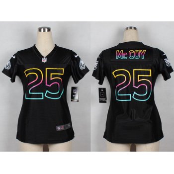 Nike Philadelphia Eagles #25 LeSean McCoy Black Fashion Womens Jersey