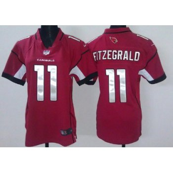 Nike Arizona Cardinals #11 Larry Fitzgerald Red Game Womens Jersey