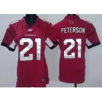 Nike Arizona Cardinals #21 Patrick Peterson Red Game Womens Jersey