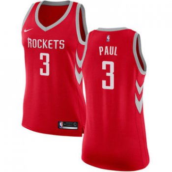 Nike Houston Rockets #3 Chris Paul Red Women's NBA Swingman Icon Edition Jersey