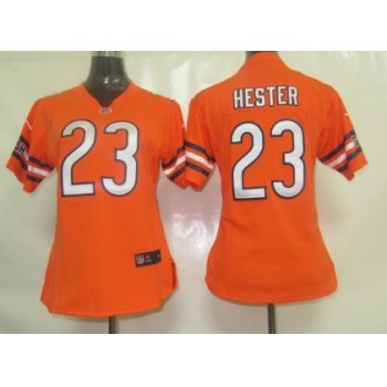 Nike Chicago Bears #23 Devin Hester Orange Game Womens Jersey