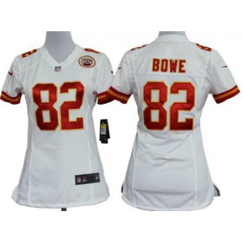 Nike Kansas City Chiefs #82 Dwayne Bowe White Game Womens Jersey