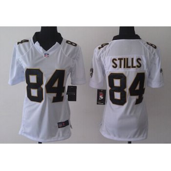 Nike New Orleans Saints #84 Kenny Stills White Game Womens Jersey
