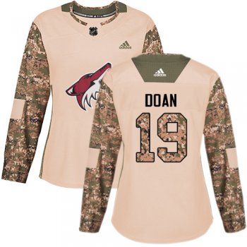 Adidas Arizona Coyotes #19 Shane Doan Camo Authentic 2017 Veterans Day Women's Stitched NHL Jersey