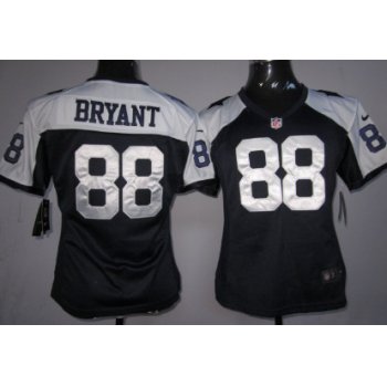 Nike Dallas Cowboys #88 Dez Bryant Blue Thanksgiving Game Womens Jersey
