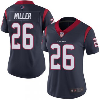 Texans #26 Lamar Miller Navy Blue Team Color Women's Stitched Football Vapor Untouchable Limited Jersey