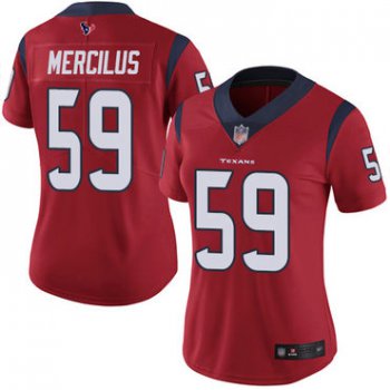 Texans #59 Whitney Mercilus Red Alternate Women's Stitched Football Vapor Untouchable Limited Jersey