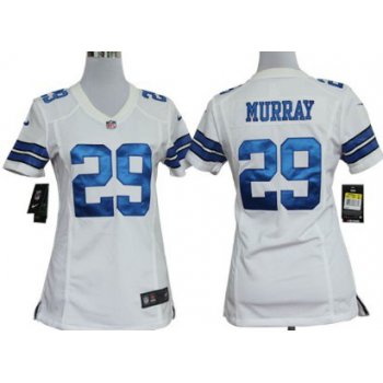 Nike Dallas Cowboys #29 DeMarco Murray White Game Womens Jersey