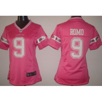 Nike Dallas Cowboys #9 Tony Romo 2013 Pink Love Womens Jersey