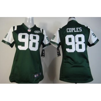 Nike New York Jets #98 Quinton Coples Green Game Womens Jersey