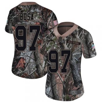 Chargers #97 Joey Bosa Camo Women's Stitched Football Limited Rush Realtree Jersey