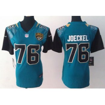 Nike Jacksonville Jaguars #76 Luke Joeckel 2013 Green Game Womens Jersey