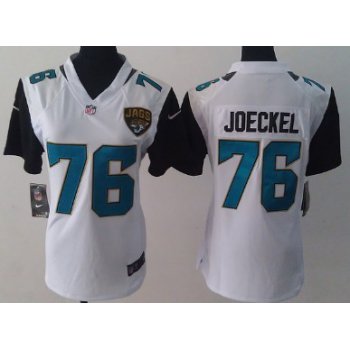 Nike Jacksonville Jaguars #76 Luke Joeckel 2013 White Game Womens Jersey