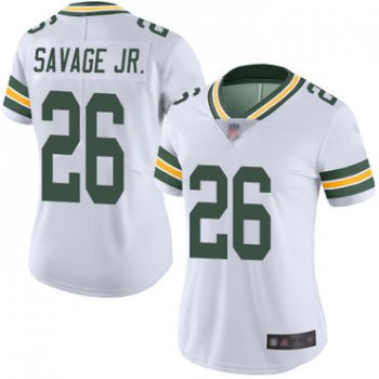 Packers #26 Darnell Savage Jr. White Women's Stitched Football Vapor Untouchable Limited Jersey