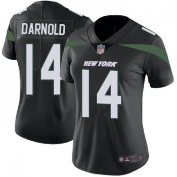 Jets #14 Sam Darnold Black Alternate Women's Stitched Football Vapor Untouchable Limited Jersey