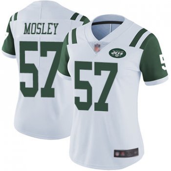 Jets #57 C.J. Mosley White Women's Stitched Football Vapor Untouchable Limited Jersey