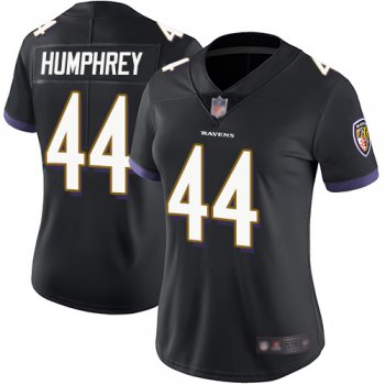 Ravens #44 Marlon Humphrey Black Alternate Women's Stitched Football Vapor Untouchable Limited Jersey