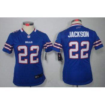 Nike Buffalo Bills #22 Fred Jackson Light Blue Limited Womens Jersey