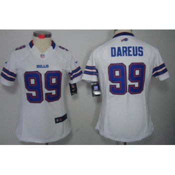 Nike Buffalo Bills #99 Marcell Dareus White Limited Womens Jersey