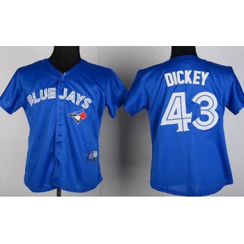 Toronto Blue Jays #43 R.A. Dickey 2012 Blue Womens Jersey