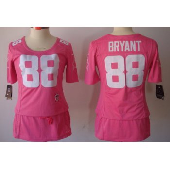 Nike Dallas Cowboys #88 Dez Bryant Breast Cancer Awareness Pink Womens Jersey