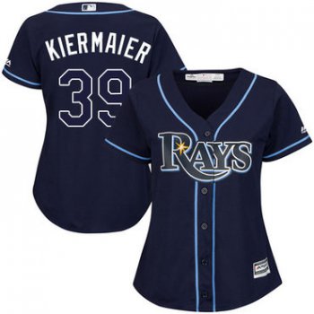Rays #39 Kevin Kiermaier Dark Blue Alternate Women's Stitched Baseball Jersey