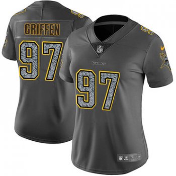 Women's Nike Minnesota Vikings #97 Everson Griffen Gray Static Stitched NFL Vapor Untouchable Limited Jersey