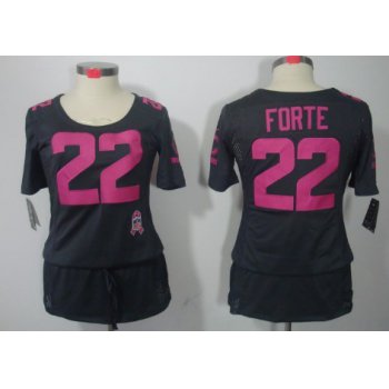 Nike Chicago Bears #22 Matt Forte Breast Cancer Awareness Gray Womens Jersey