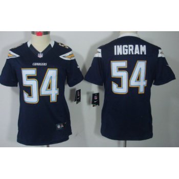 Nike San Diego Chargers #54 Melvin Ingram Navy Blue Limited Womens Jersey