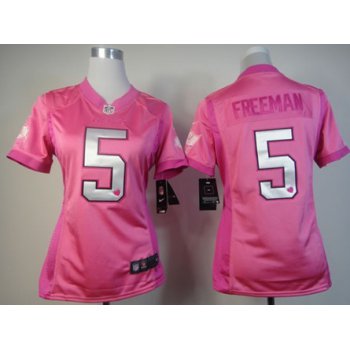 Nike Tampa Bay Buccaneers #5 Josh Freeman Pink Love Womens Jersey