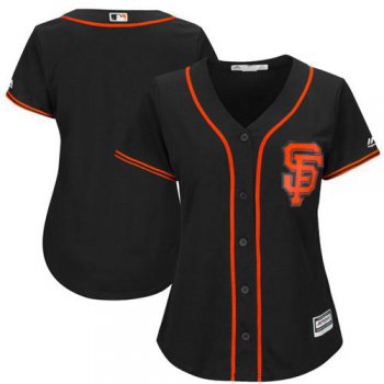 Giants Blank Black Alternate Women's Stitched Baseball Jersey