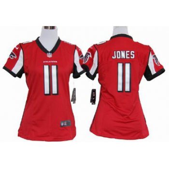 Nike Atlanta Falcons #11 Julio Jones Red Game Womens Jersey