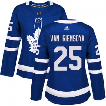Adidas Maple Leafs #25 James Van Riemsdyk Blue Home Authentic Women's Stitched NHL Jersey