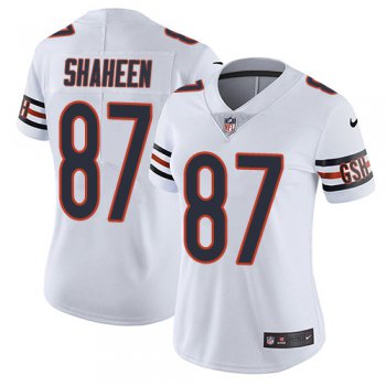 Women's Nike Bears #87 Adam Shaheen White Stitched NFL Vapor Untouchable Limited Jersey