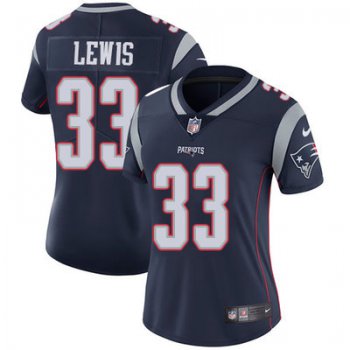 Women's Nike Patriots #33 Dion Lewis Navy Blue Team Color Stitched NFL Vapor Untouchable Limited Jersey